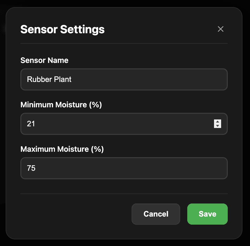 iGrow moisture interface